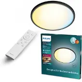 Philips Plafonnier Rond Noir éclairage Led Intelligent, Réglable Et Puissant. -