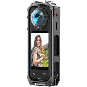 Puluz Metal Protective Case With Lens Cover For Insta360 X5 Noir