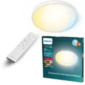 Philips Plafonnier Led Rond Blanc Luminosité Et Couleur Modulables, Design Ultra-plat. -