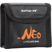 Sunnylife Étui de protection pour 3 piles (Accessoires pour drone Sac, DJI Neo), Housse pour drone, Noir