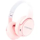 Canyon Casque Bluetooth OnRiff 4, modèle circum-aural, Bluetooth 5.3, couleur rose,au détail - Casque