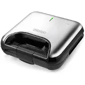 KITCHENCOOK Mister K Appareil à sandwich 3-en-1 en acier inoxydable