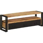 vidaXL Armoire TV 120x30x40 cm en bois massif de manguier