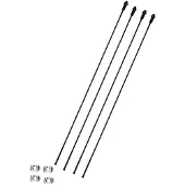 Campagnolo Lot De 4 Rayons Arrière Droit Shamal Carbone