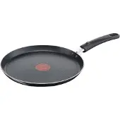 Tefal Easy Cook & Clean Pancake Pan - Ø25cm - Ne convient pas à l'induction - Poêle à crêpes - Revêtement antiadhésif - Aluminium - Noir
