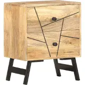 vidaXL Table De Chevet 40x30x50 Cm Bois De Manguier Massif