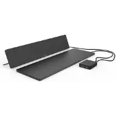Etherma Chauffage infrarouge pour le bureau, en 2 parties, avec minuterie , version:SET TOP & SUB noir