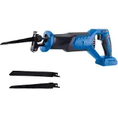 Scheppach Scie sabre sans fil BC-RS250-X | 0-3000 min-1 | longueur de course 28mm | LED | repose-pied extensible | 20V IXES | moteur brushless | 2 lames incluses
