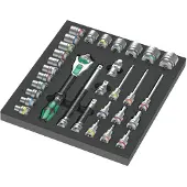 Wera 9722 Schaumstoffeinlage 8000 C Zyklop 1/2" Knarre Set 1
