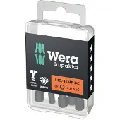 Wera 840/4 Embouts Hex-Plus IMP DC Impaktor, 4 X 50 Mm, 5 Pièces