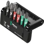 Wera Bc Impaktor 1 Screwdriver Bit Set 6 Pieces Vert,Rouge,Noir