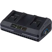 Scheppach Chargeur double SDBC4.5 A | 4,5 A pour batteries Li-Ion | 230 - 240 V | 240 W | convient pour IXES série 20-Volt