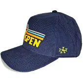 American Needle Printed Cord Ski Aspen Cap Noir