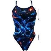Turbo Revolution Bluelectric Swimsuit Bleu 3XL Femme