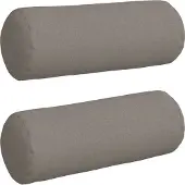 vidaXL Coussins D'accent 2 Pcs Taupe Ø 25 X 70 Cm Tissu