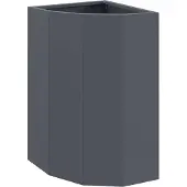 vidaXL Plante d'angle Anthracite 30 x 30 x 50 cm Acier