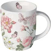 Ambiente Petit Mug Papillons Et Fleurs Romantiques