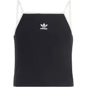 Adidas Haut 'SLIM MINI RIB TANK' noir / blanc