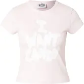 Juicy Couture T-shirt 'I WANT CANDY' rosé / blanc
