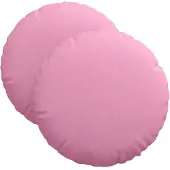 vidaXL Coussins De Siège 2 Pcs Rose Ø40 X 13 Cm Tissu
