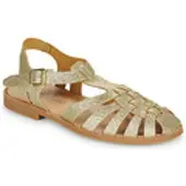 MEDUSE Sandales plates SUNVILLE femmes - Doré - 38
