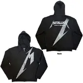 Metallica Hommes, Pull-over, Shrouded Back Print (Zipper-Hoodie), Noir, (XL)