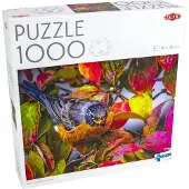 Tactic Puzzle de 1 000 pièces : Robin parmi les feuilles d'automne