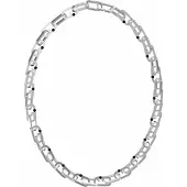 GUESS Jumn02124jwstt U G Stripes Necklace Argenté Homme