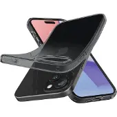 Spigen Coque Spigen Crystal Flex pour iPhone 15 Plus - gris-transparent