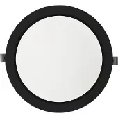 Luxula Luminaire LED à encastrer, 18W, EEK : F, 1800lm, CCT, IP44, noir
