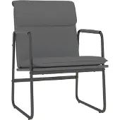vidaXL Fauteuil de salon Gris 55x64x80 cm Similicuir