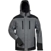 Elysee Hommes, Vestes d'extérieur, *Ajax* Veste d'hiver softshell avec capuche (S), Noir, Gris, S