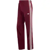 Adidas Pantalon 'Firebird' lie de vin / blanc cassé