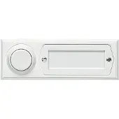 Grothe GRO51013 Bouton-poussoir apparent 8-12V AC plastique blanc résistant aux intempéries