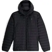 Spyder - Doudoune de ski chaude - Zenith Hooded Down Jacket Black pour Homme - Taille M - Noir