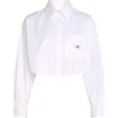 Calvin Klein J20j225078 Crop Long Sleeve Shirt Blanc M Femme