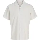 Jack & Jones Luke Crinkle Short Sleeve Shirt Blanc XL Homme