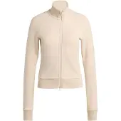 Adidas Soft Lux Slim Full Zip Sweatshirt Beige S Femme