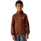 Regatta Newhill Full Zip Fleece Marron 5-6 Years Garçon