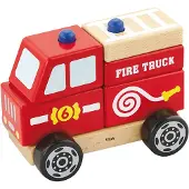 Viga Toys Jeu d'assemblage des pompiers