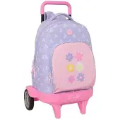 Safta Bouquet 33l 33x45x22cm Wheeled Backpack Violet Enfants
