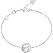 GUESS Damenarmreif JUBB05527JWRHS Silberfarben, (18 cm, Acier inoxydable)