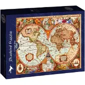 Bluebird Puzzle pièces Vintage Map - 1000 pièces puzzle fun