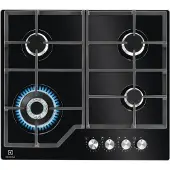 Electrolux KGG64362K Noir Encastrable 60 cm Gaz 4 Brûleurs