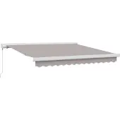 vidaXL Store rétractable gris clair 300 x 250 cm Tissu et métal