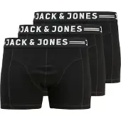 Jack & Jones Sense Plus Size Boxers 3 Units Noir 3XL Homme