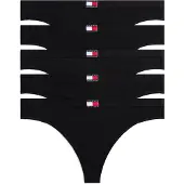 Tommy Hilfiger Uw0uw05642 Thong 5 Units Noir XL Femme