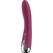 Satisfyer - vibromasseur point G à tête rotative - rouge