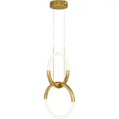 Maytoni Node LED Suspension, lampe à suspendre 2x 18W couleur or 90Ra blanc chaud (600 lm)