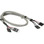 InLine 33440J Rallonge USB 2.0, interne, 2x 4pins mâle à mâle femelle, 0,6m, bulk
